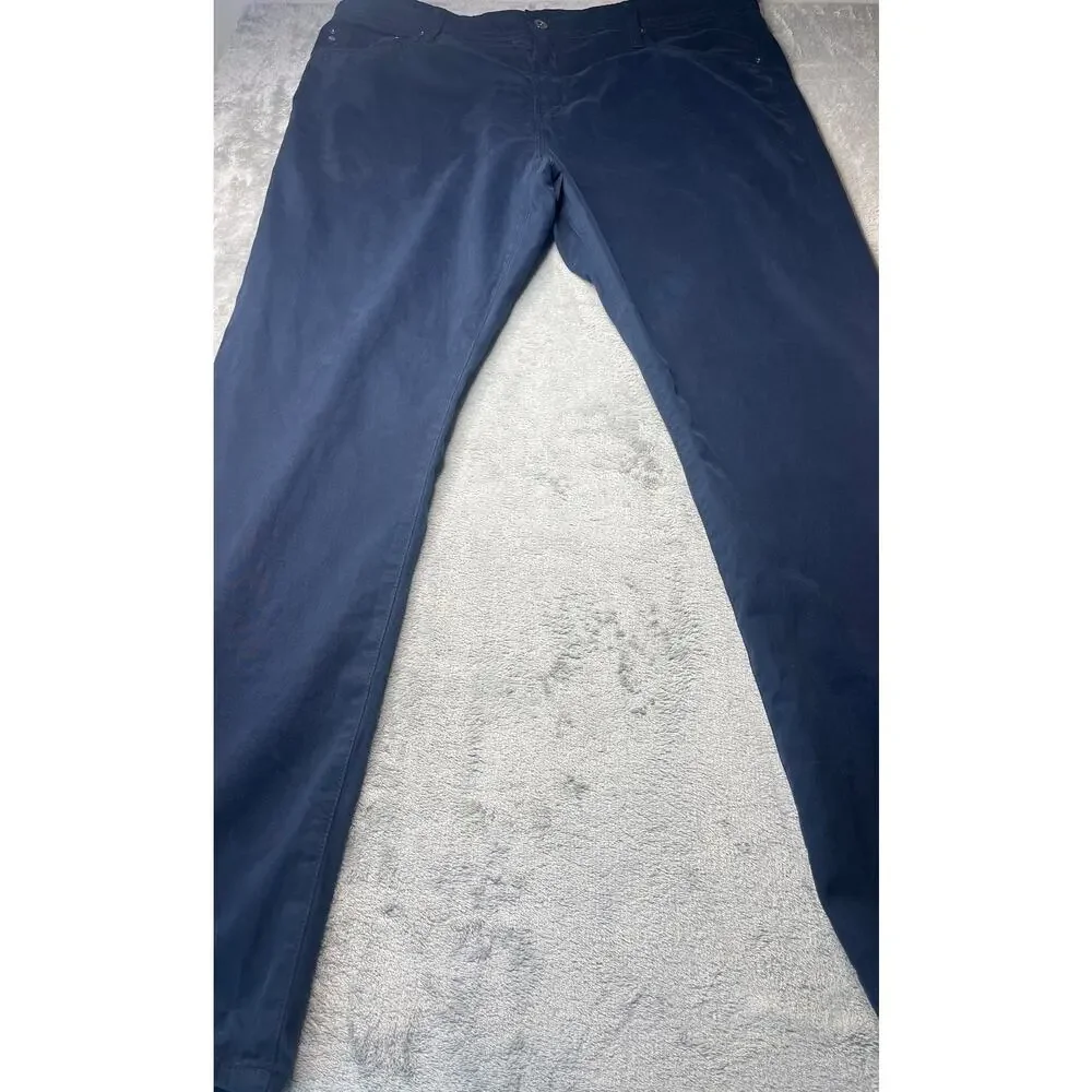 AG Adriano Goldschmied The Everett Slim Straight Pants Navy Blue 40x32 1794SUDBB